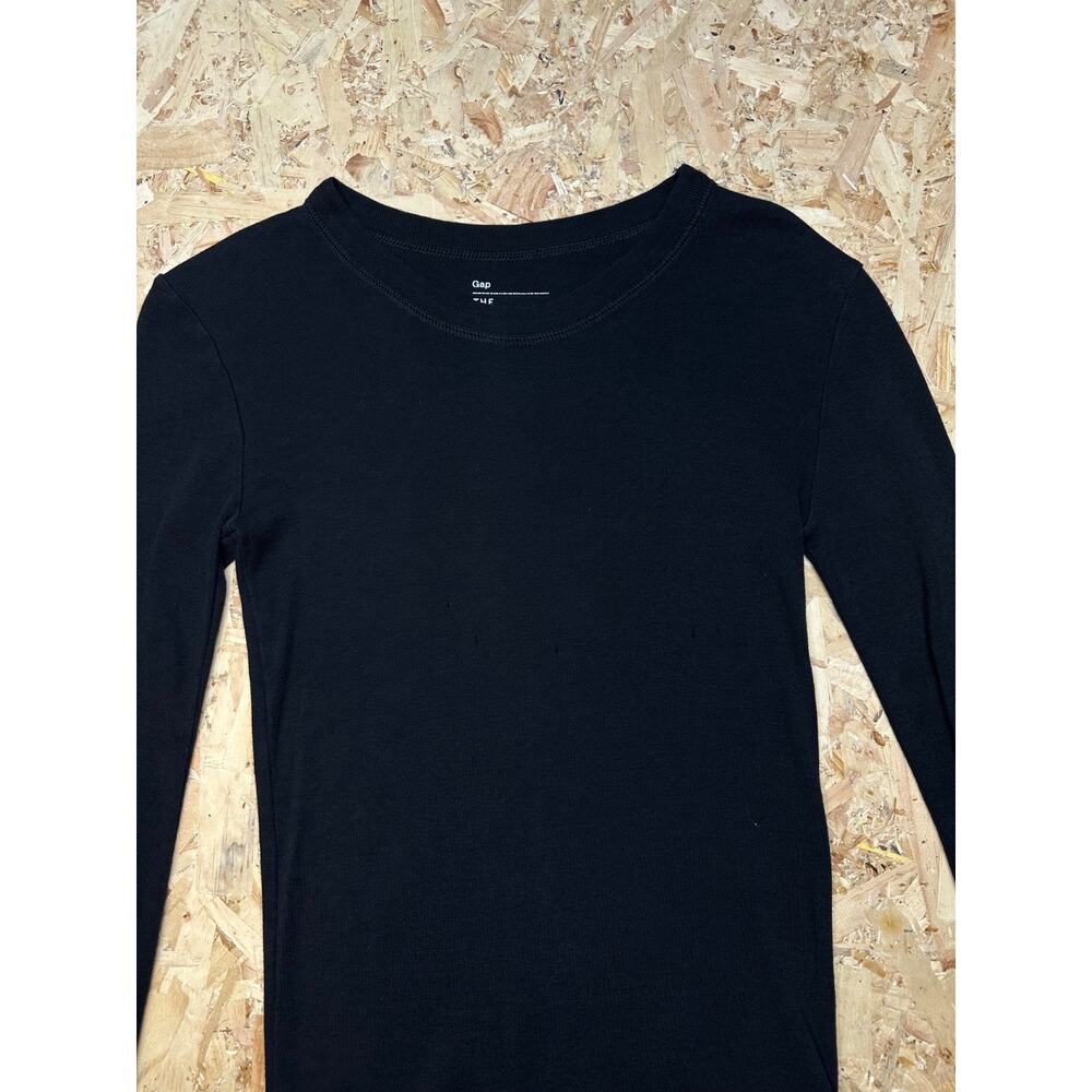Gap Women’s Black Longsleeve Blank Shirt Sz XS - Picture 3 of 5